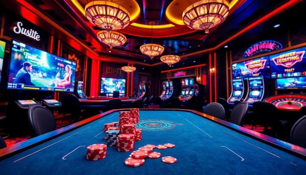 Engaging live esports betting scene featuring Trực tiếp Esport action and vibrant casino elements.