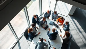Usa Today news coverage featuring a diverse business meeting with engaged participants.