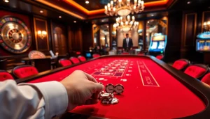 Experience the excitement of betting at 7upbet with professional casino elements and luxury ambiance.