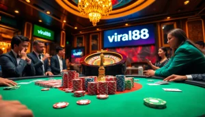 Experience the thrill of online gambling with viral88 as players enjoy a vibrant casino environment.