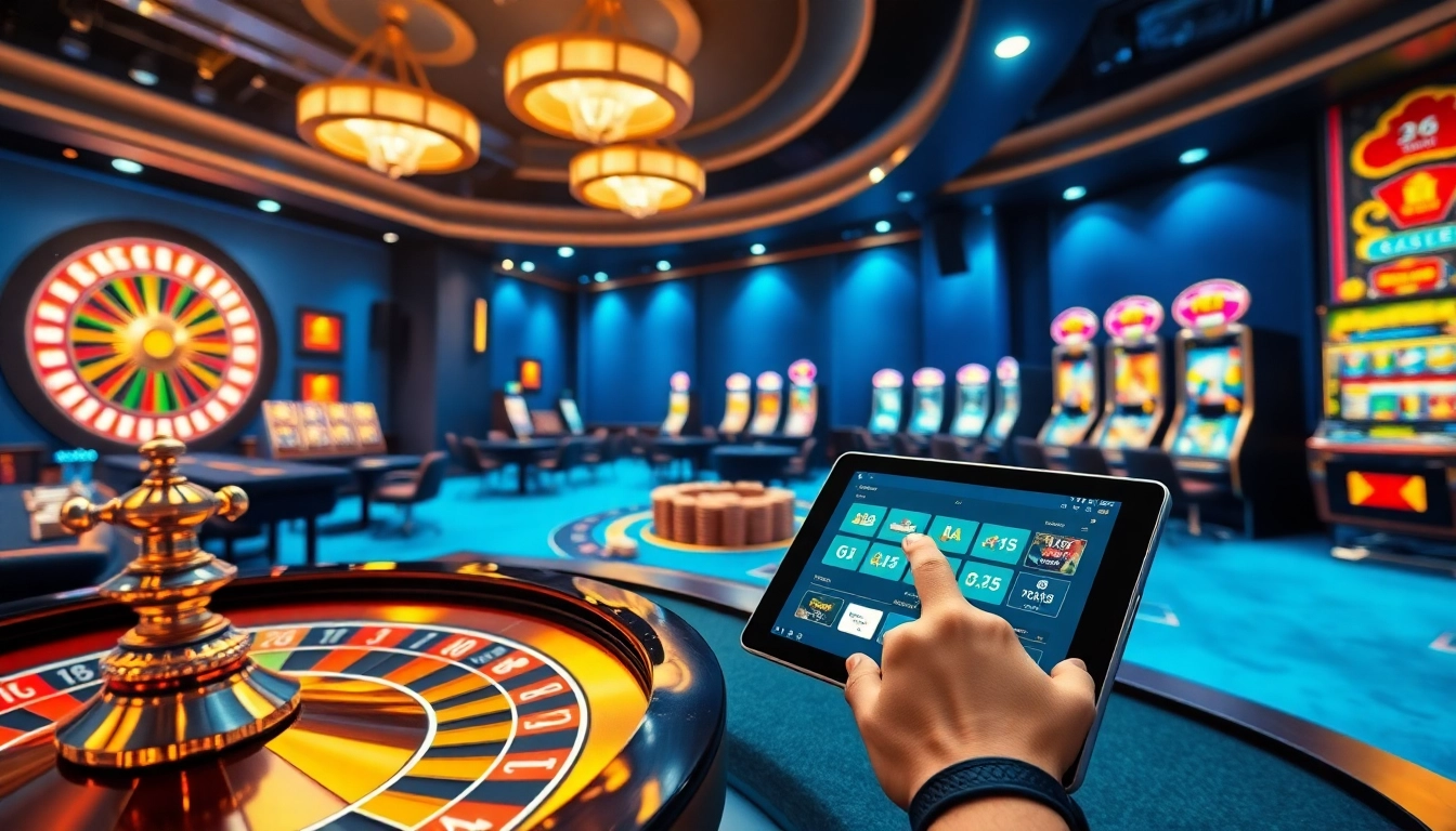 Experience thrilling online gambling with Onicplay's lively casino scene featuring roulette, slots, and poker excitement.