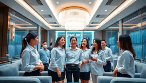 Experience the vibrant atmosphere of gdmc.bio's elegant shirt room in Suwon, featuring welcoming staff and stylish decor.