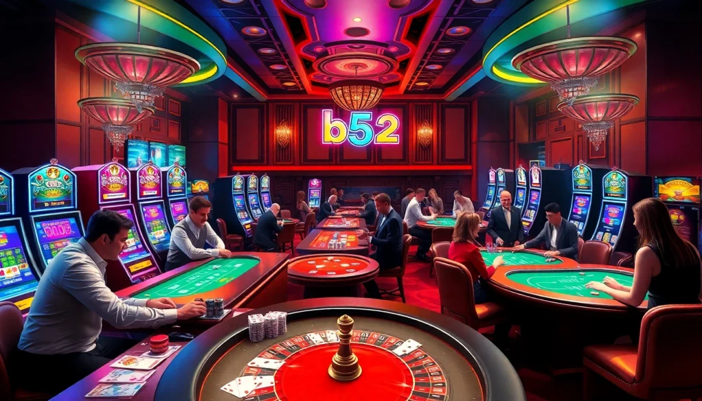 Enjoy thrilling gameplay at the b52 club with vibrant slot machines and friendly dealers.