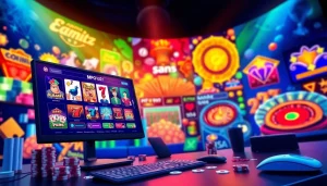 Menampilkan pengalaman bermain mpo1221 dengan permainan slot digital yang berwarna-warni dan menarik.