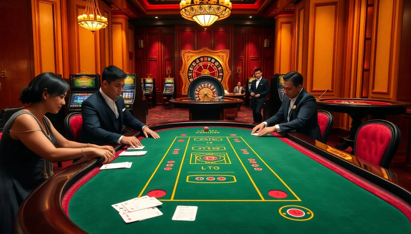 Play Baccarat with excitement at https://xx88.us/ in a luxurious casino setting.