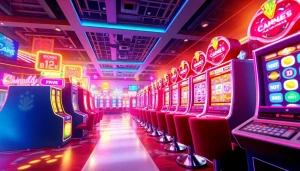 Menampilkan gudangcuan dengan mesin slot yang menarik dan grafis yang hidup.