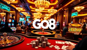 Experience the thrill of GO8 games with vibrant casino action and gambling excitement.