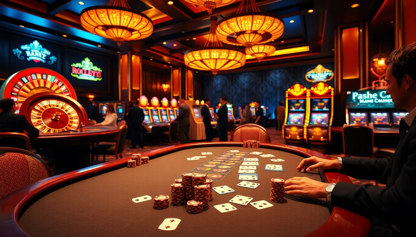 Engaging poker action at a luxurious casino showcasing elements of the hidden wiki 2.