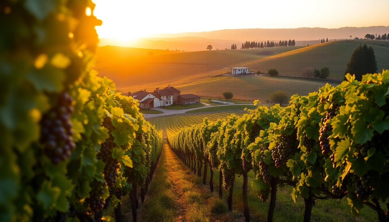 Discover Clarksburg, CA, with scenic vineyards and warm sunset lighting showcasing local beauty.