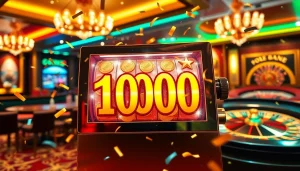 Kemenangan jackpot besar pada deposit slot 1000 di kasino yang hidup.
