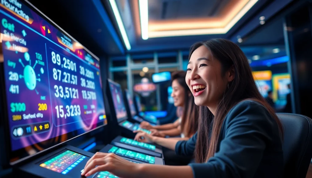 Adegan menarik seorang pemain yang menikmati Sumo Togel di ruang permainan online modern.