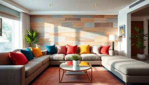Transform your space with graceful peel and stick wall panels adding color and character.
