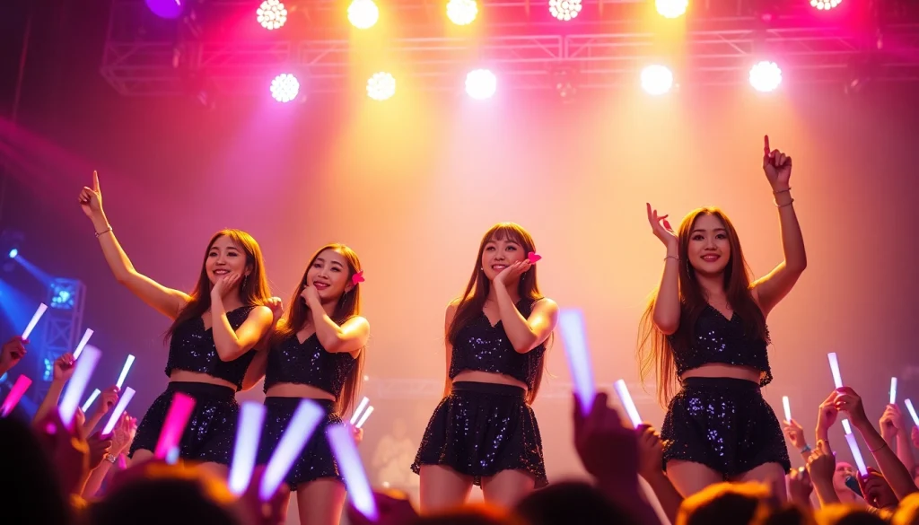 Catch latest Blackpink news as the group electrifies fans in a vibrant concert scene.