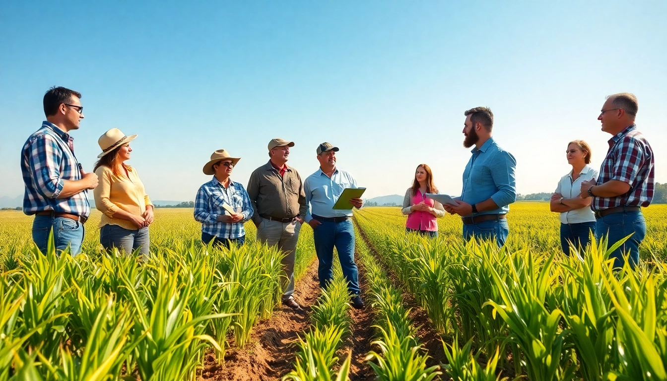 Understanding agriculture law through collaborative discussions in a vibrant farming environment.
