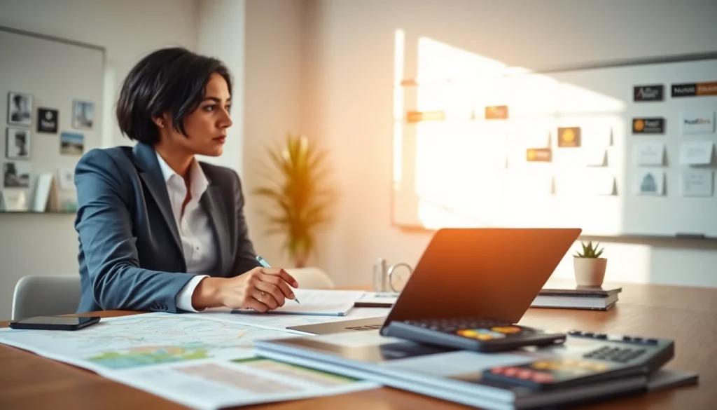 Compare Rates for Hotels by a travel planner analyzing hotel options in an office.