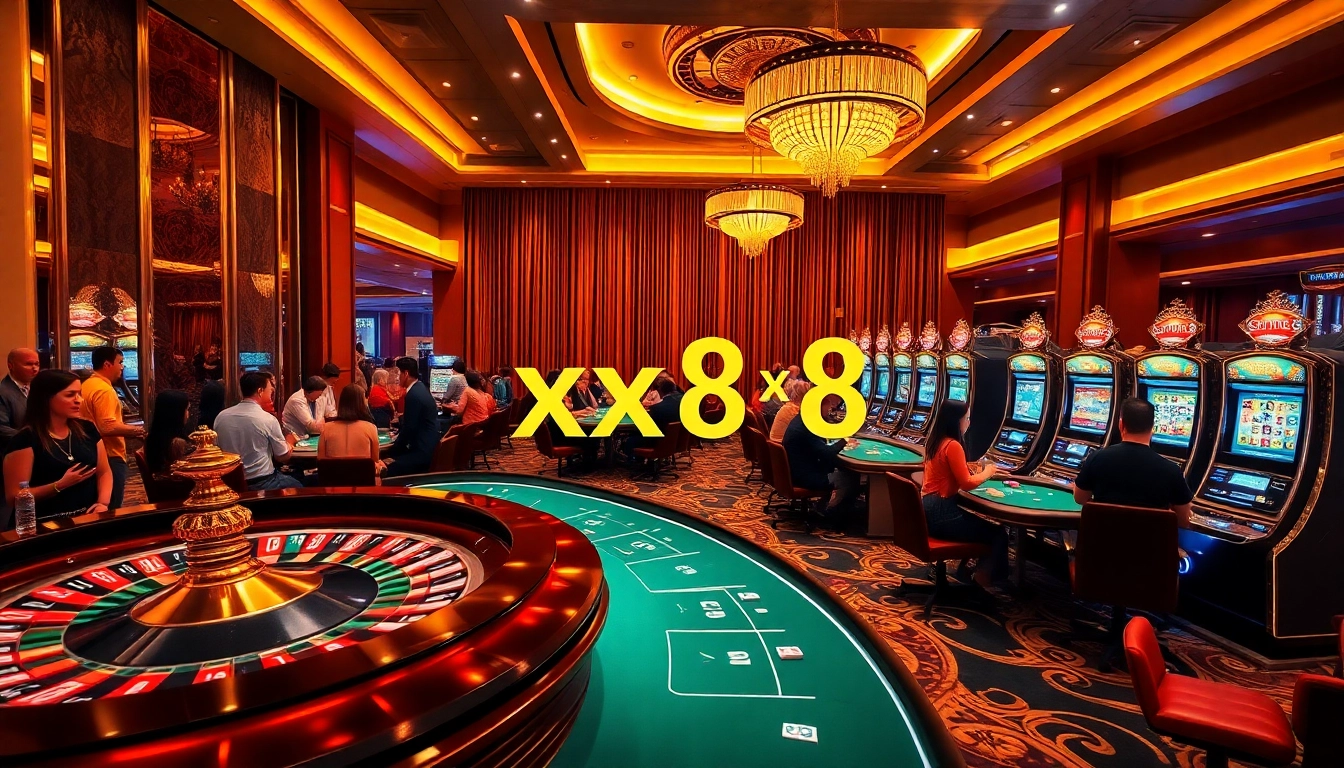Experience high-energy gambling at xx88 with poker tables, slot machines, and roulette excitement.