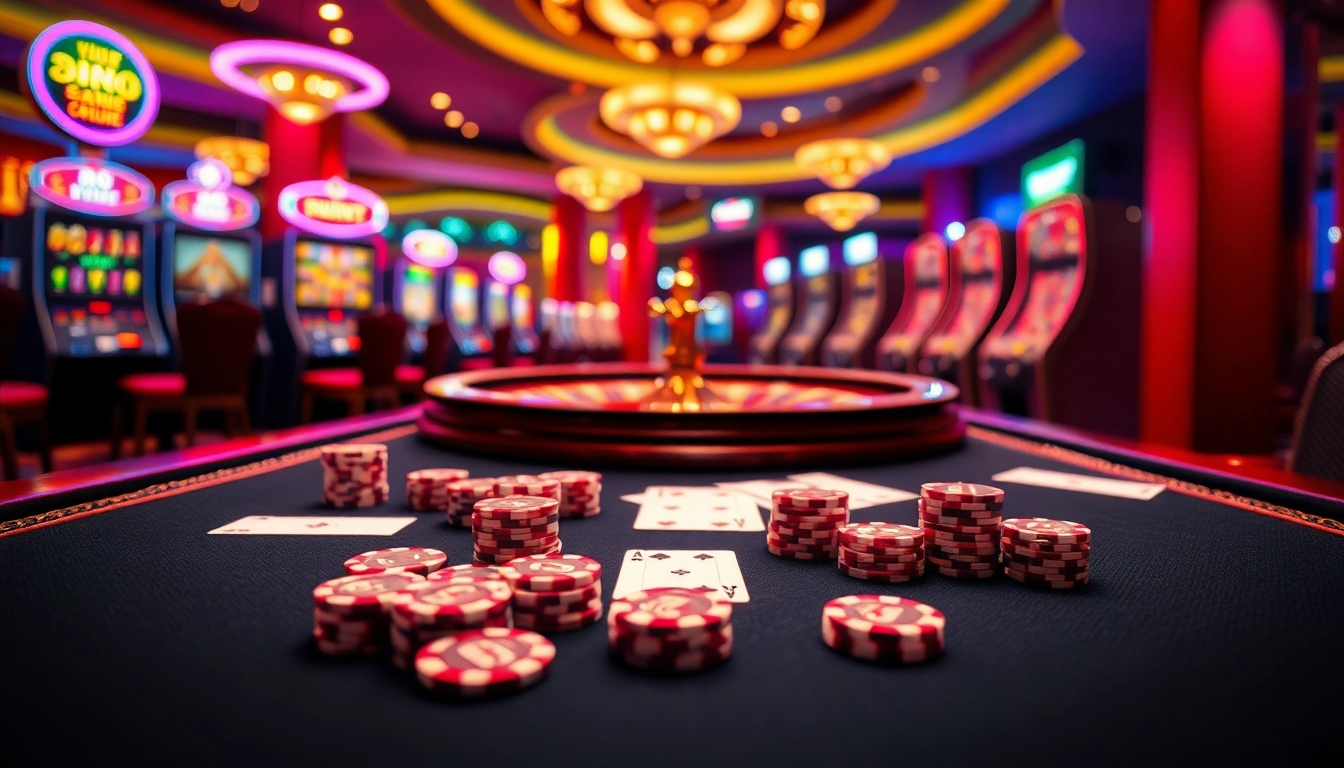 Experience lively gaming at the SOIBET online casino with vibrant roulette, poker, and elegant ambiance.