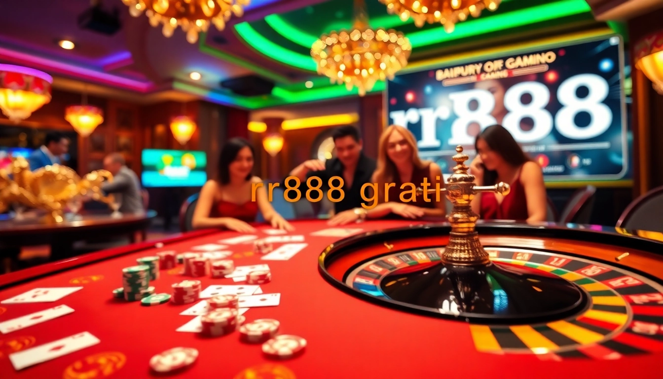 Experience the thrill of winning at RR88 gratis with vibrant casino games and betting excitement.