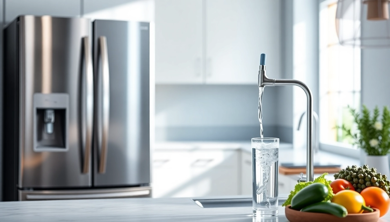 Waterdrop 4396841 Replacement for Everydrop® Filter 3 showcased in a bright kitchen with fresh produce.