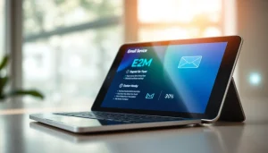 Utilize temp email to send emails with an easy-to-use interface on a digital device.