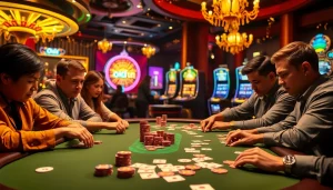 Experience the thrill of betting at okfun casino with vibrant poker tables and dynamic gameplay.