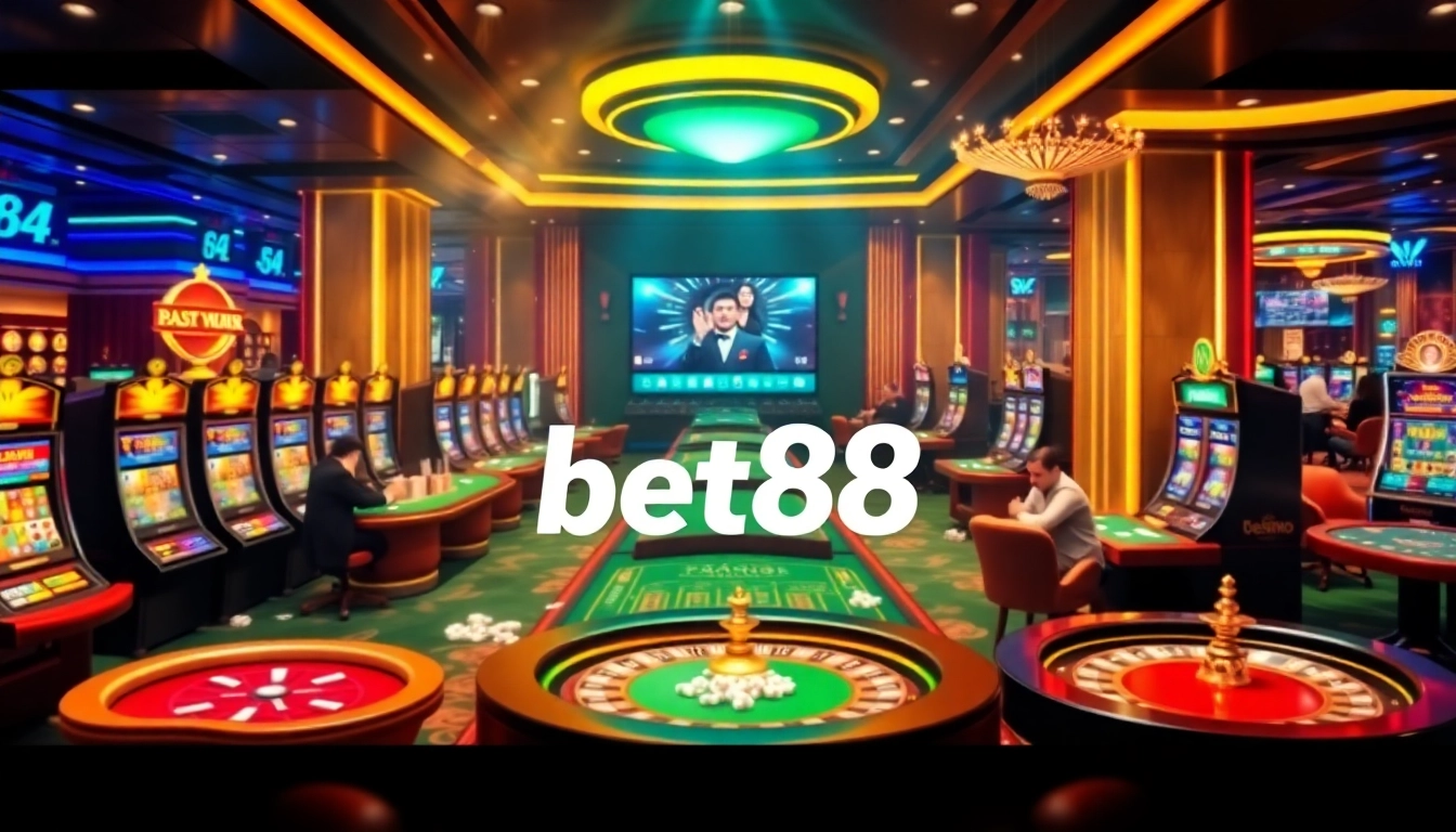 Experience the excitement of bet88 with luxurious casino games and vibrant slot machines.