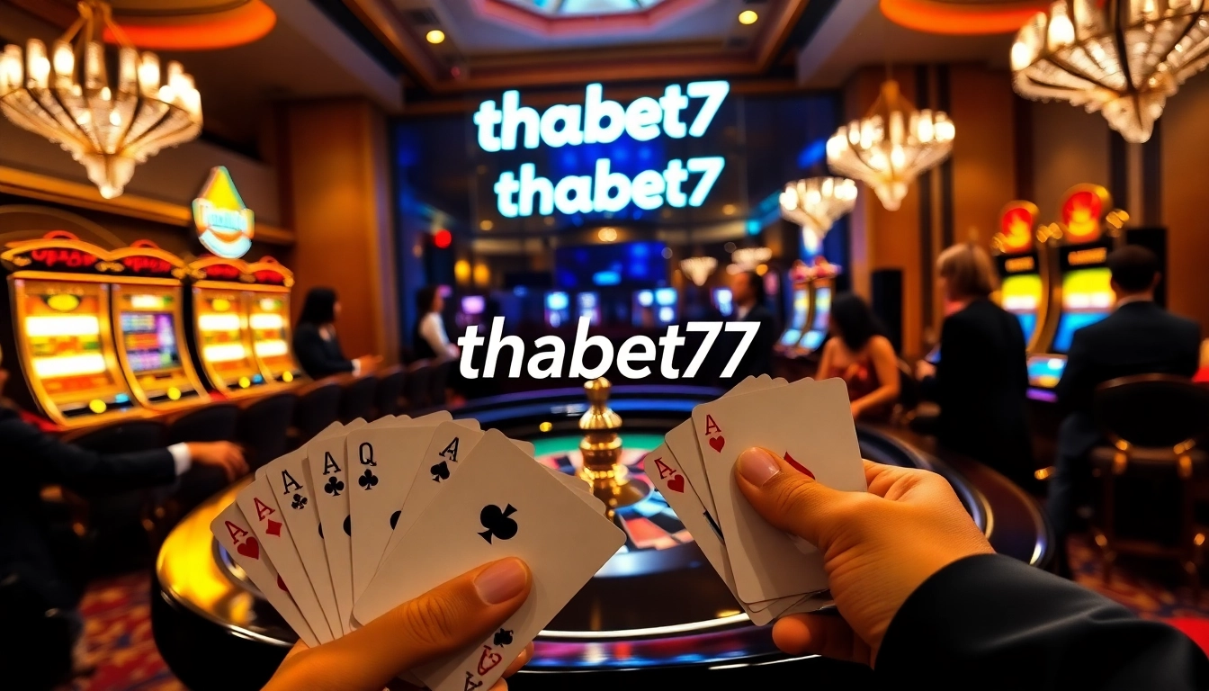 Experience the thrill of victory at thabet77 casino with vibrant games and excitement.