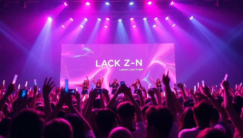 Vibrant BLACKPINK news concert scene capturing the excitement of live performance.