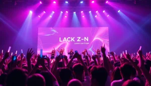 Vibrant BLACKPINK news concert scene capturing the excitement of live performance.