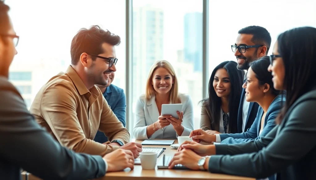 Offrire consulenza marketing per aziende durante una riunione di lavoro.