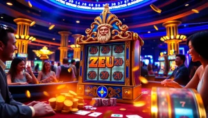 Engaging scene showcasing slot zeus with vibrant casino elements that inspire excitement and luck.