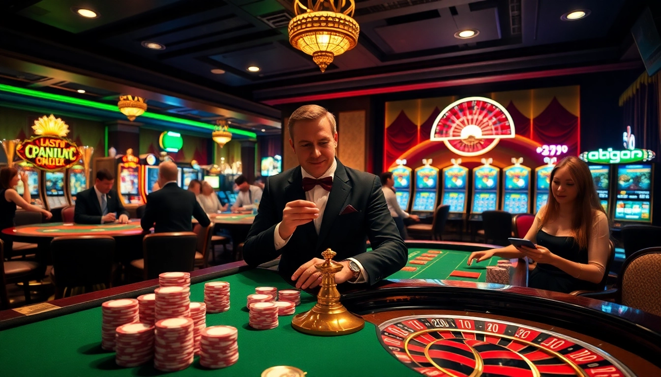 Experience the excitement of link PS99 at a luxury casino table with vibrant poker chips and roulette wheel.