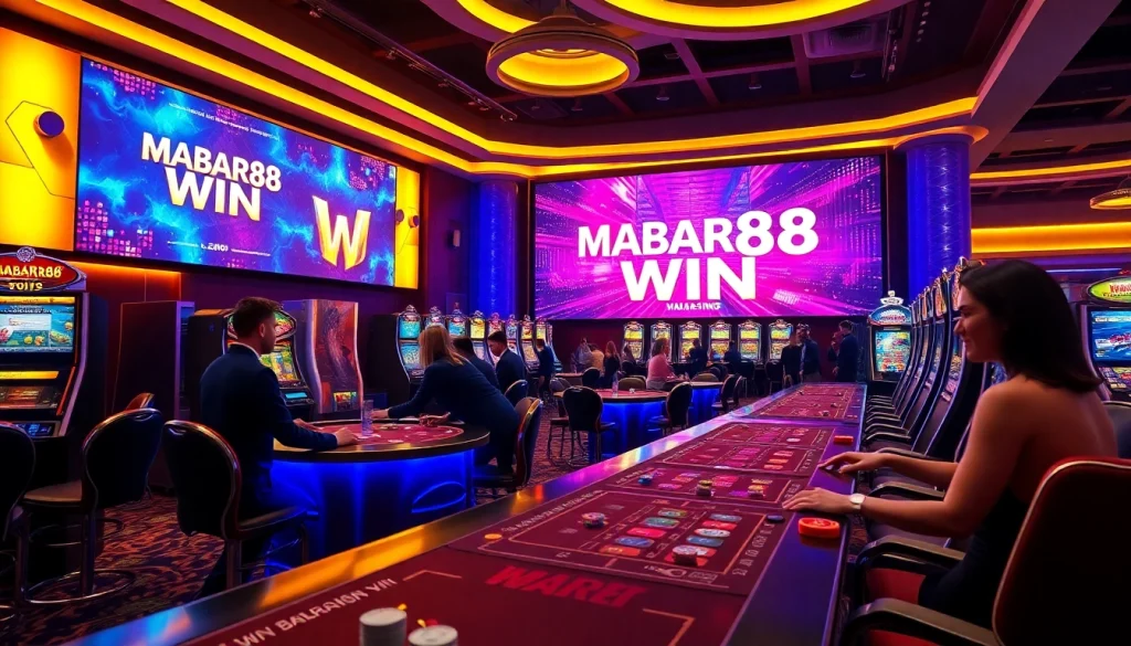 Pemain MABAR88 Win merayakan jackpot di kasino online mewah.