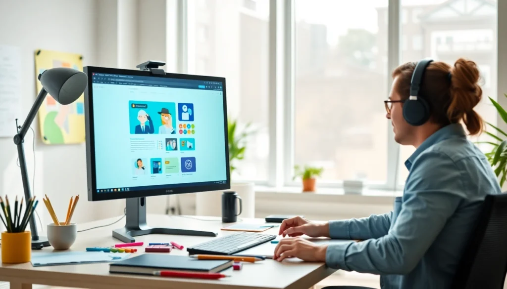 Creating affordable web design essex with a professional web designer and client in a bright office.