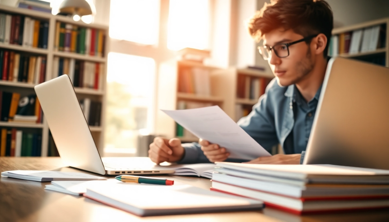 Engaged student seeking exam assistance in a well-lit study setting.