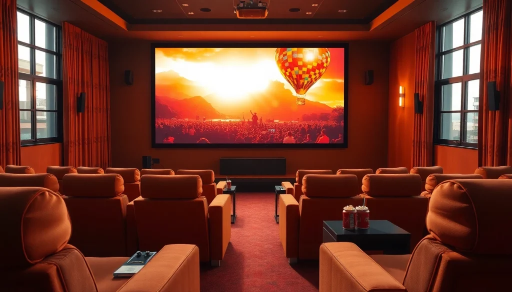 ดูหนังออนไลน์ ในบรรยากาศโรงภาพยนตร์ที่มีหน้าจอใหญ่และที่นั่งสบาย