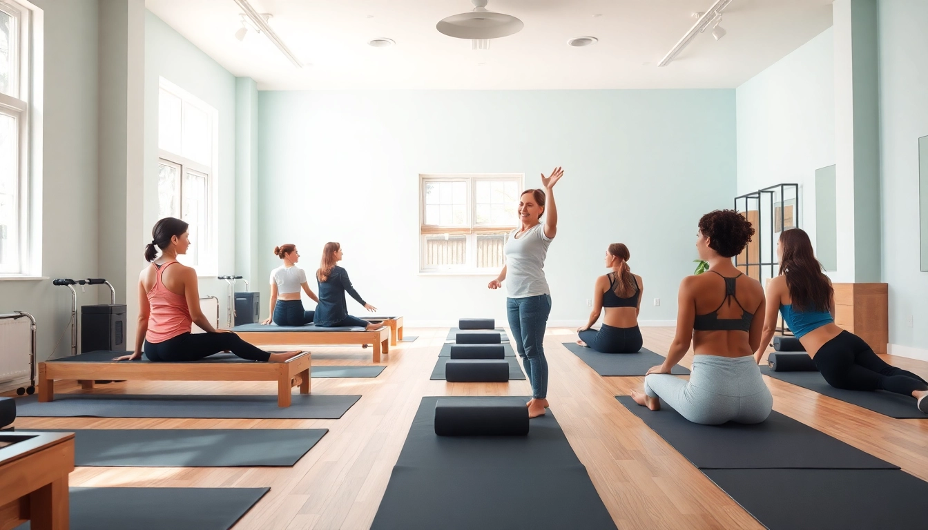 落ち着いた雰囲気のピラティススタジオが、多様な参加者の活気あるクラスを前に披露 - ウェルネスのためのピラティスおすすめ