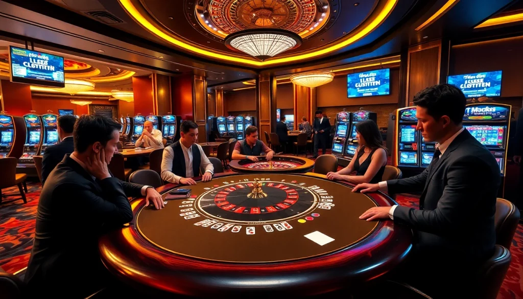 Experience the excitement of LUCK8 with a luxurious casino environment and high-stakes gameplay.