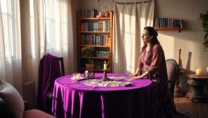 穏やかな占いシーンでの電話占い当たるの信頼と明瞭さを体験してください。