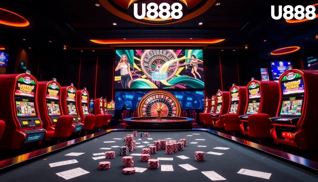 Experience the thrill of U888 with vibrant slot machines and engaging gameplay.