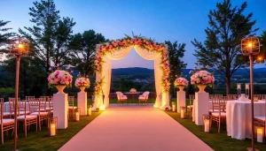 Cherish unforgettable moments at Clarksburg wedding venues with elegant outdoor decor.